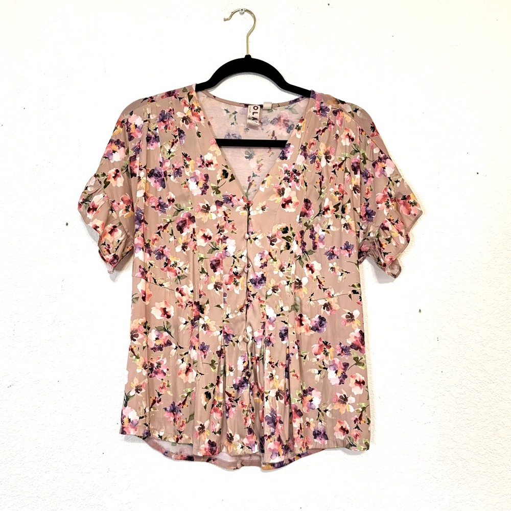 Anthropologie Floral Top